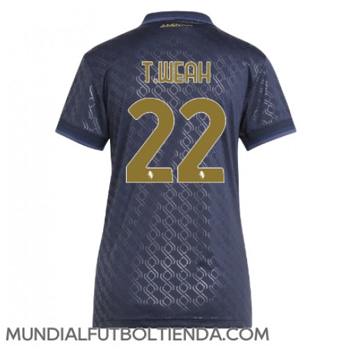 Camiseta Juventus Timothy Weah #22 Tercera Equipación Replica 2024-25 para mujer mangas cortas